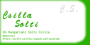 csilla solti business card